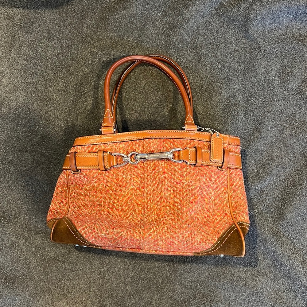 Coach tweed purse